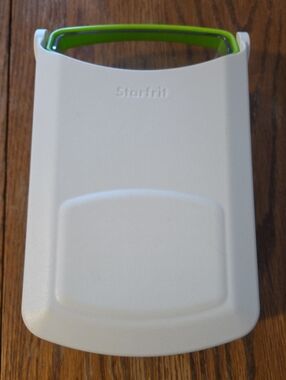 Starfrit Compact White & Green Handheld Mandoline/Slicer